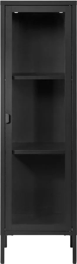 Vitrină neagră din metal 40x140 cm Brisbane – House Nordic