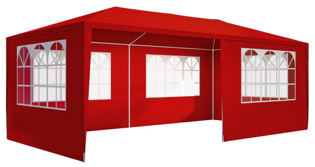 Cort de petrecere NEAPOL, 3x6m, roșu Jurhan