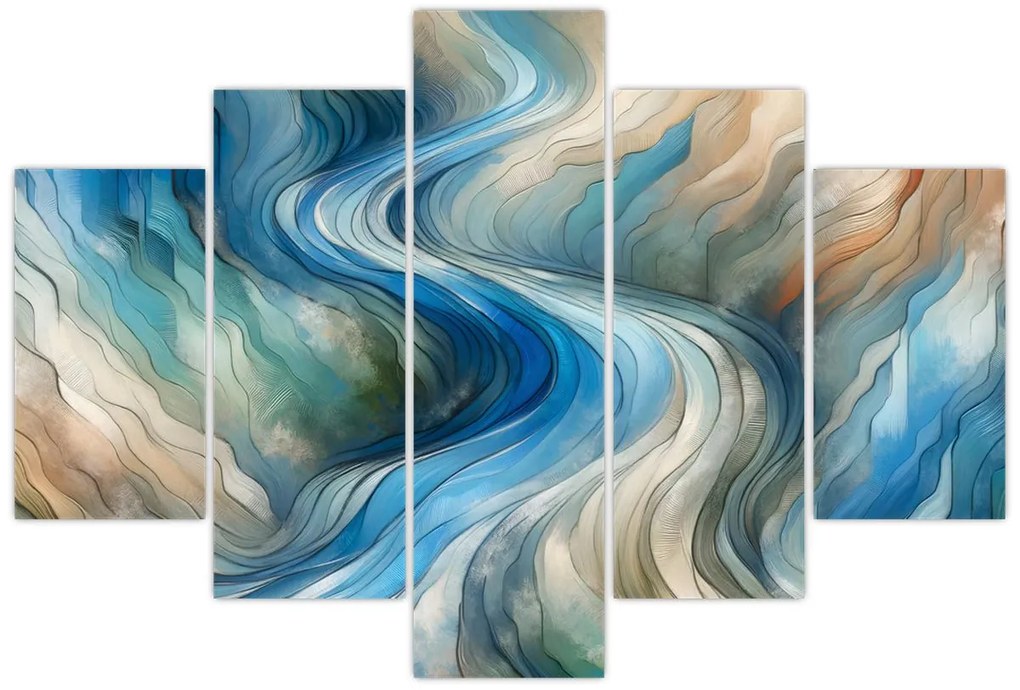 Tablou - Curent abstract (150x105 cm)