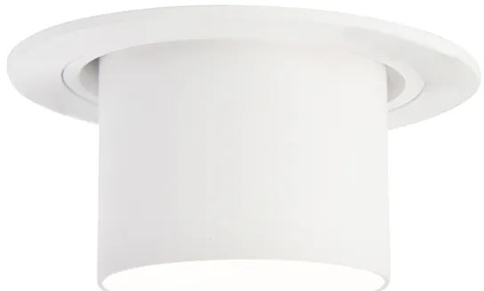Spotlight modern îngropat rotund alb orientabil - Installa