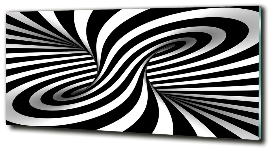 Tablou pe pe sticlă vârtej abstract