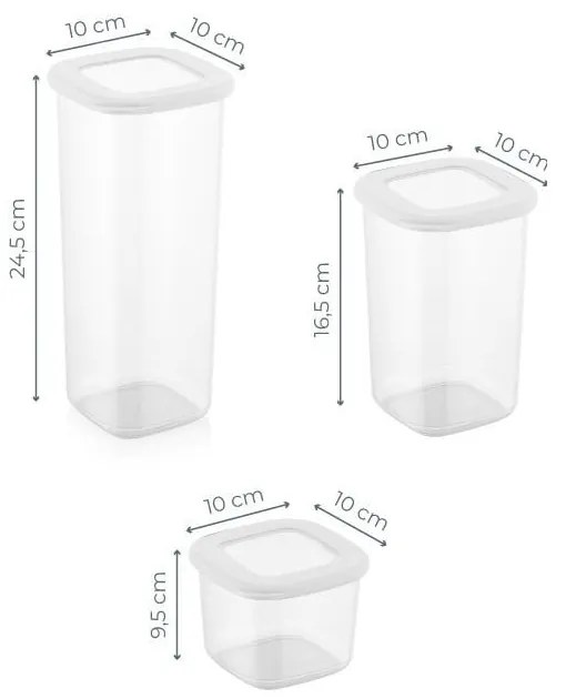 Recipiente 18 buc. pentru alimente – Hermia