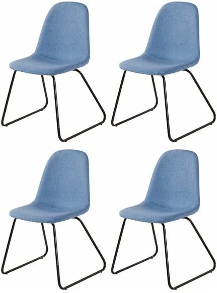Set 4 scaune Støraa Colombo, albastru