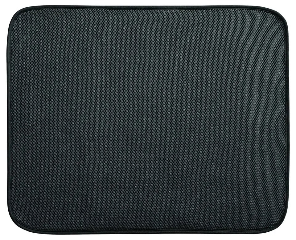 Suport scurgere veselă iDesign iDry, 16 x 28 cm, negru