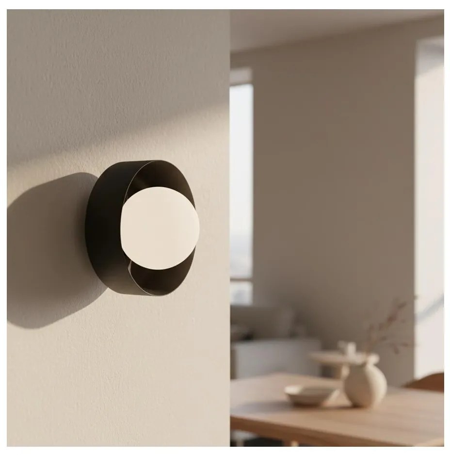 Aplică de perete LULU, 1x G9, 8W, 230V, neagră