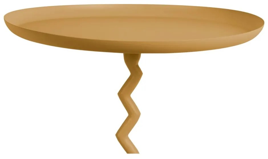 Măsuță auxiliară rotundă din metal ø 40 cm Zig Zag – Leitmotiv