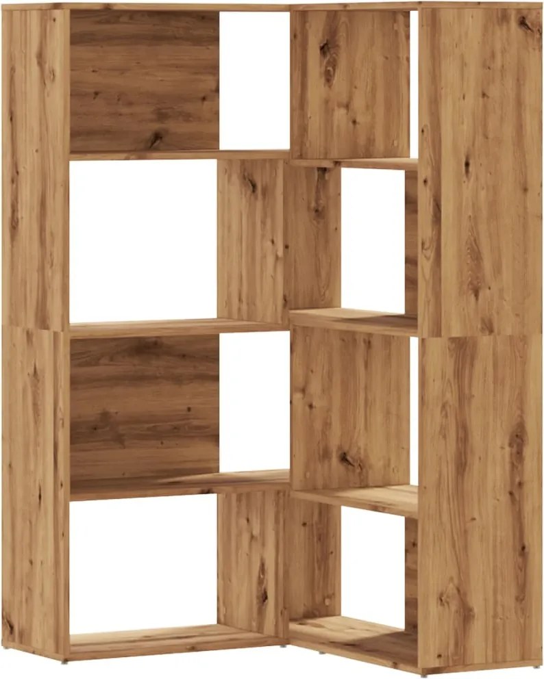 vidaXL Bibliotecă 4 nivel stejar artizanal 85x85x140 cm lemn prelucrat