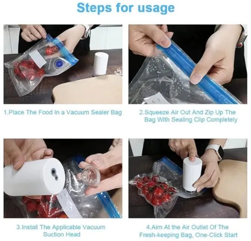 Aparat de vidare Home&Marker Quickseal, Portabila, Alba