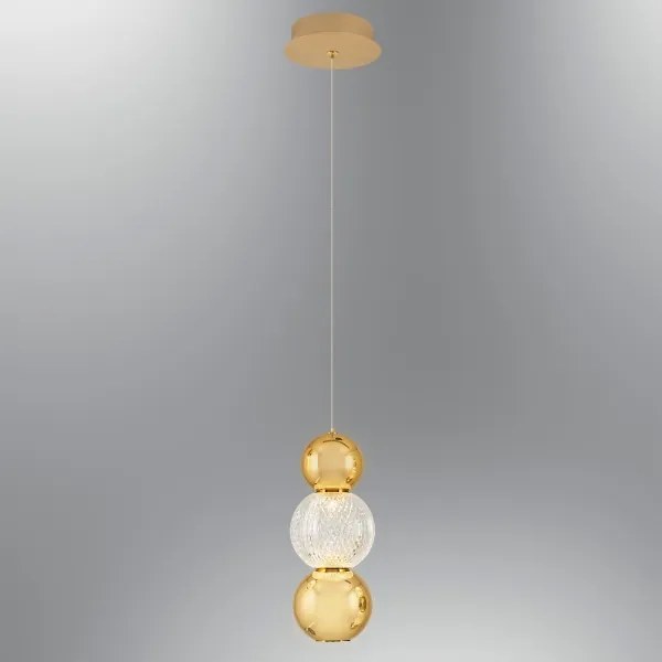 Pendul LED pe cablu CREMONA LED/5W/230V 3000K auriu