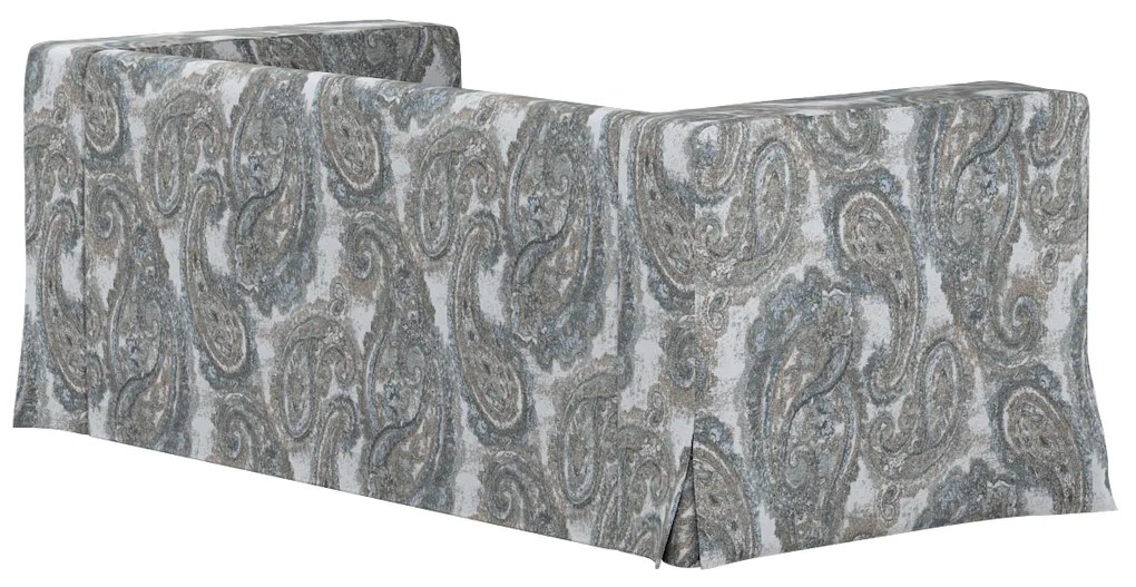 Husă canapea Klippan cu 2 locuri, lungă, cu pliuri contrastante