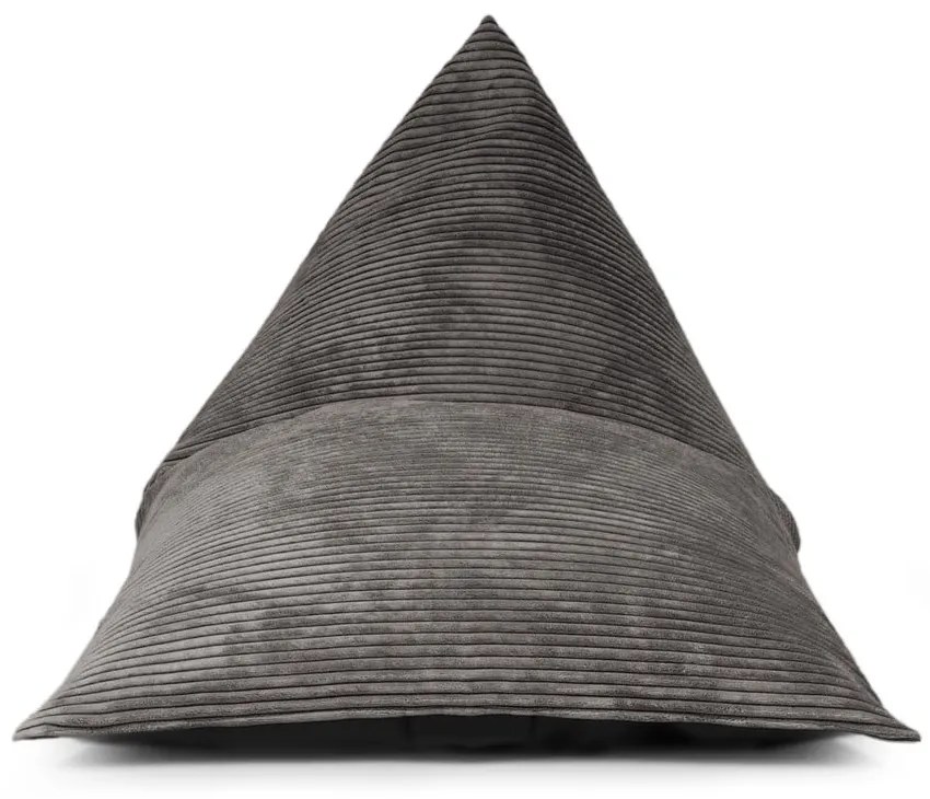 Fotoliu puf pentru copii negru cu tapițerie din catifea reiată Razzy – SLOWDOWN