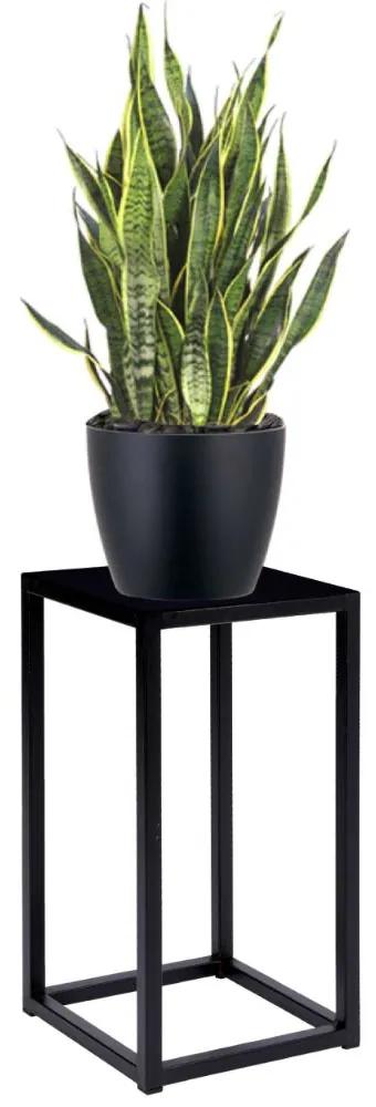 Stand suport din metal pentru plante piatto 40cm negru