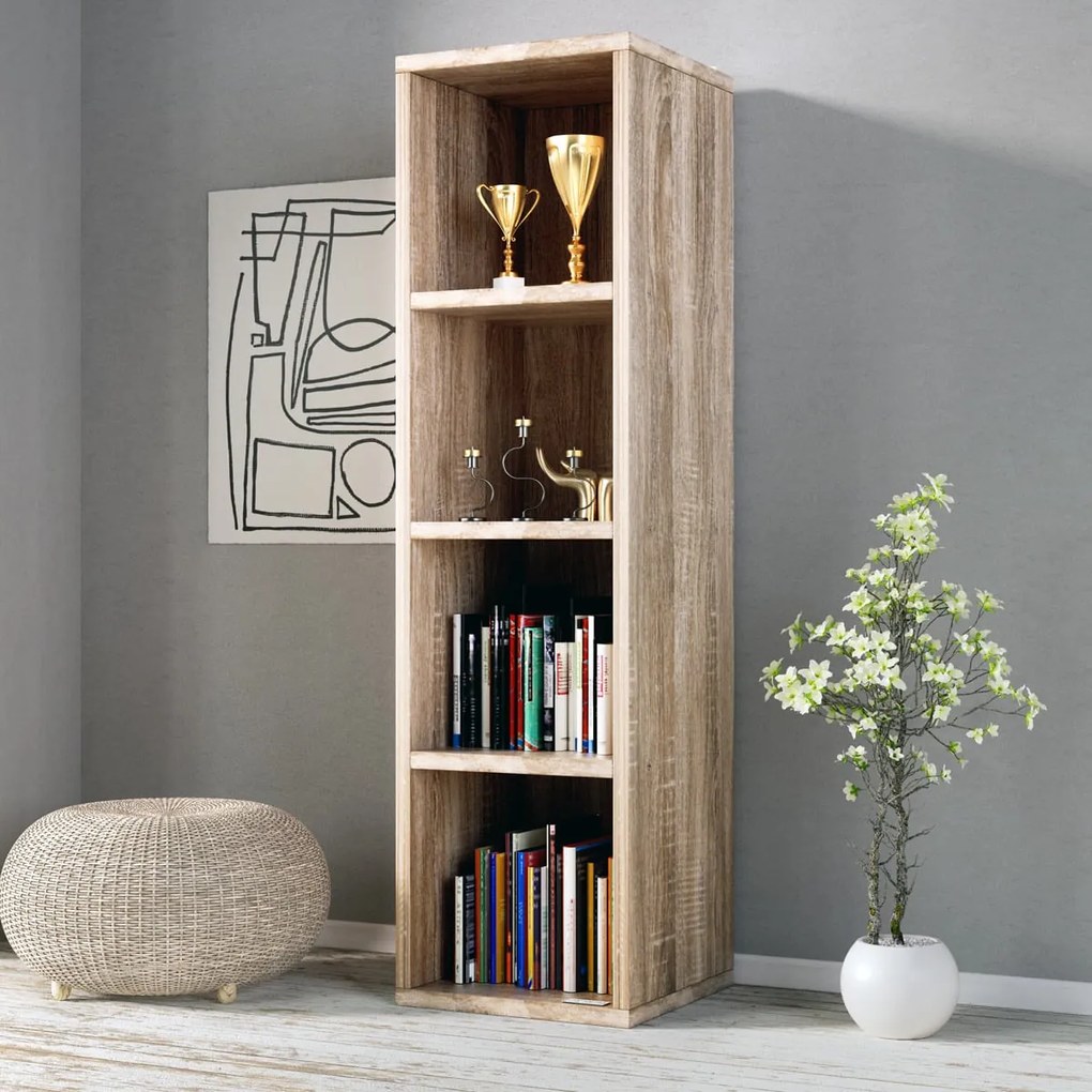 Deuba Bibliotecă Skylar 106x30x30cm - naturală