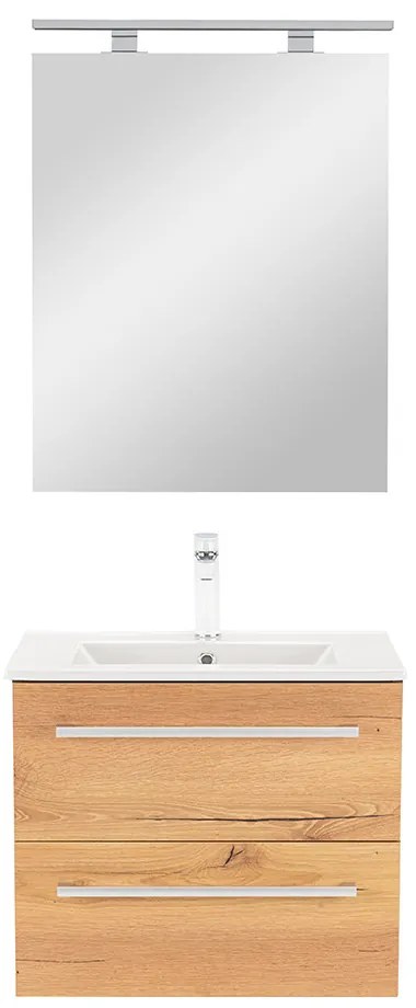 Mobilier complet de baie Vario Clam 60 antracit-stejar