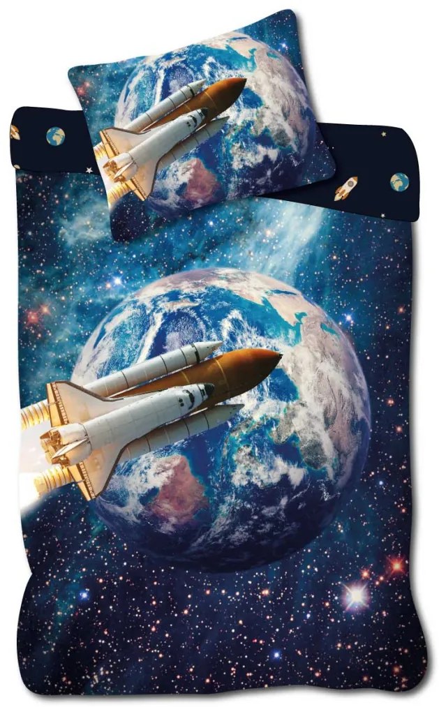 Astronaut Galactic Explorer set de lenjerie de pat 140×200cm, 70×90 cm
