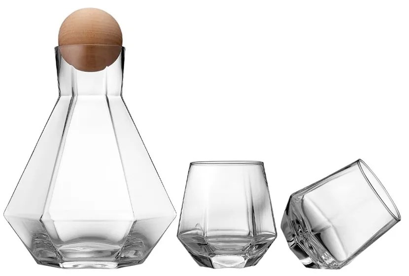 Set de 2 pahare de whisky și carafă 1,28 l Jaxon - Ladelle