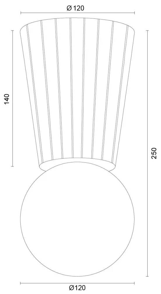 Plafoniera lemn stil scandinav VOLANTE 8974