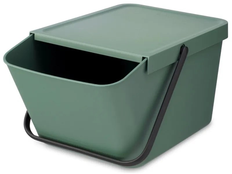 Cos depozitare sau reciclare Brabantia Sort&Go 1006309, 20 L, 22,5x45x28 cm, Stivuibil, Plastic, Verde închis