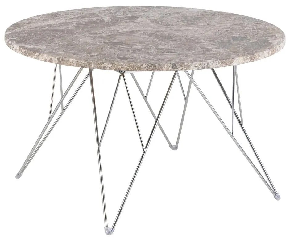 Măsuță de cafea gri rotundă din marmură ø 80 cm Prunus – Actona