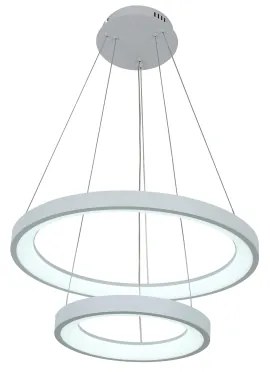 Brilagi - Lampă suspendată LED reglabilă pe cablu FALCON SLIM LED/68W/230V Ø 50 cm albă + telecomandă
