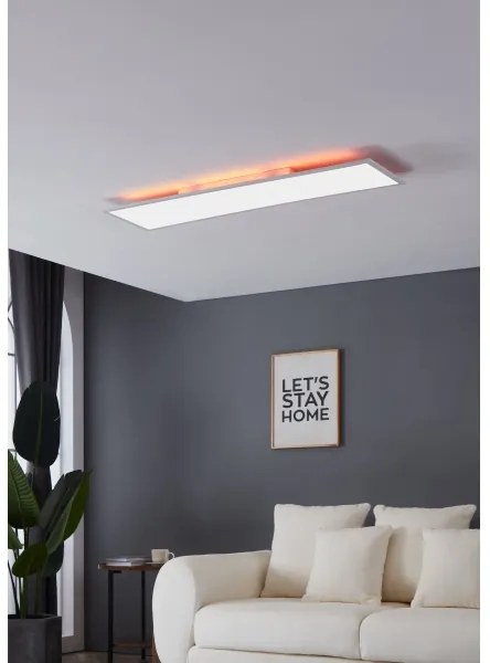 Plafonieră LED RGBW dimabilă Eglo 98767 SALOBRENA-B LED/32,5W/230V 120x30 cm + telecomandă