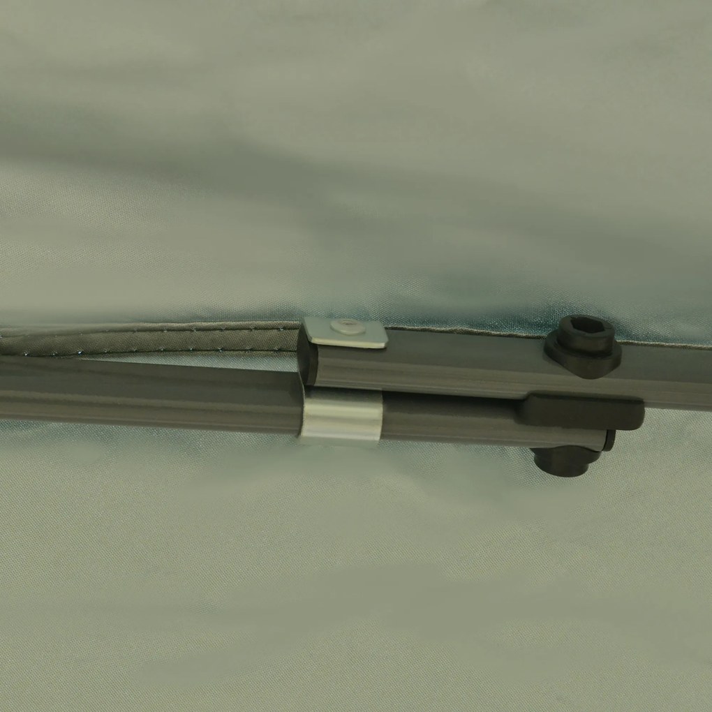 Outsunny Pavilion pliabil 300x300 cm, cort de grădină cu geantă de transport cu roți, impermeabil, cadru din oțel, pentru exterior, petreceri, camping, verde | Aosom Romania