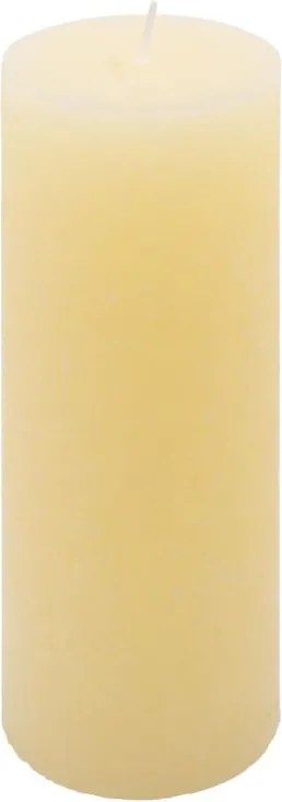 Set de lumânări rustice, 20 cm, Ø 7,5 cm, crem, 4 buc