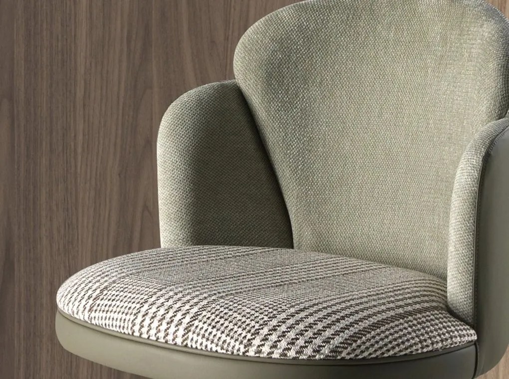 Scaun de bar pivotant cu inaltime reglabila Stool verde inchis