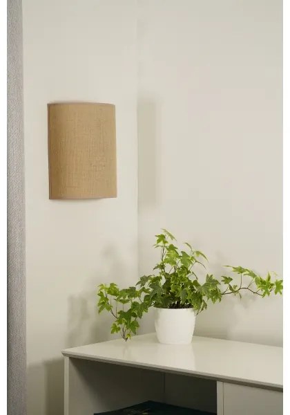 Aplică Duolla YUTE 1xE27/15W/230V d. 20 cm maro