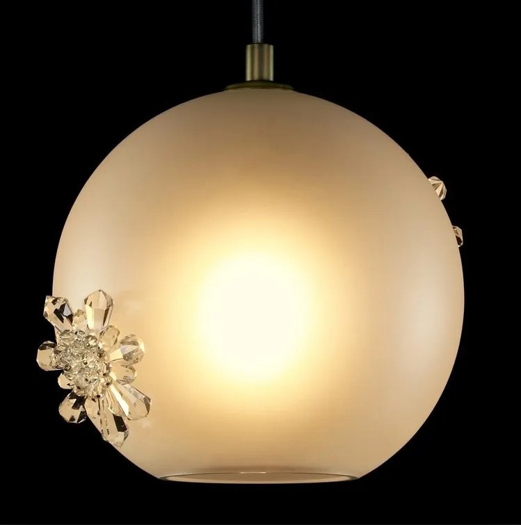 Lustra LUX decorativ fulgi de zapada din cristal SNOWFLAKE 02A-SB