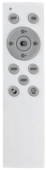 Rabalux 3316 - Plafonieră LED dimabilă TESIA LED/60W/230V 60 cm + telecomandă