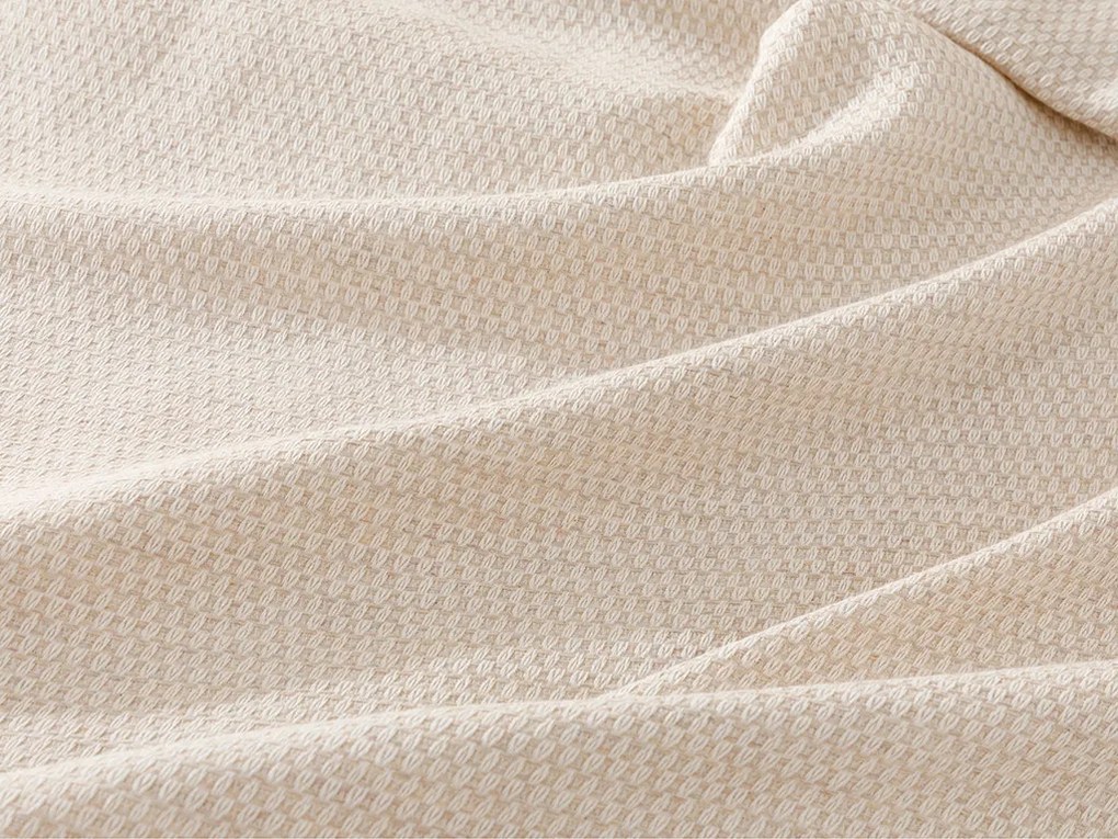 Shaped Pătură de Vară,Double 200x220 Cm Bej
