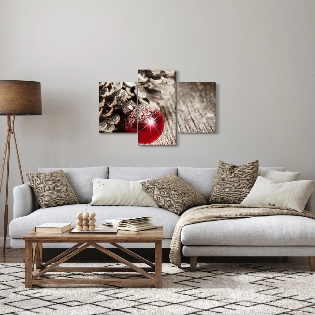 Tablou - Decorațiuni de Crăciun (90x60 cm)