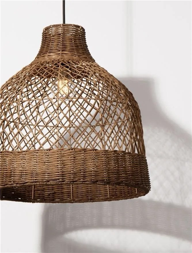 Lustra/Pendul ratan design natural SOLITA maro