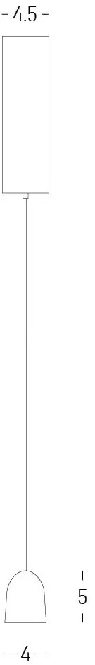 Pendul LED design minimalist 7W 3000K Gold ZB-25138