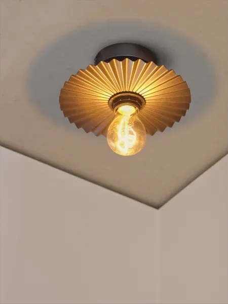 Osram - Plafonieră PLISSEE 1xE27/15W/230V Ø 20 cm antracit