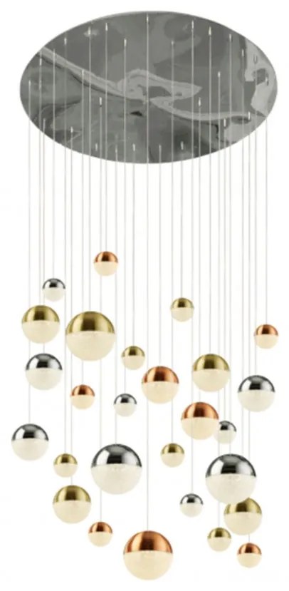 Lustra design modern cu 27 pendule LED Planets 27 4527-27 SRT