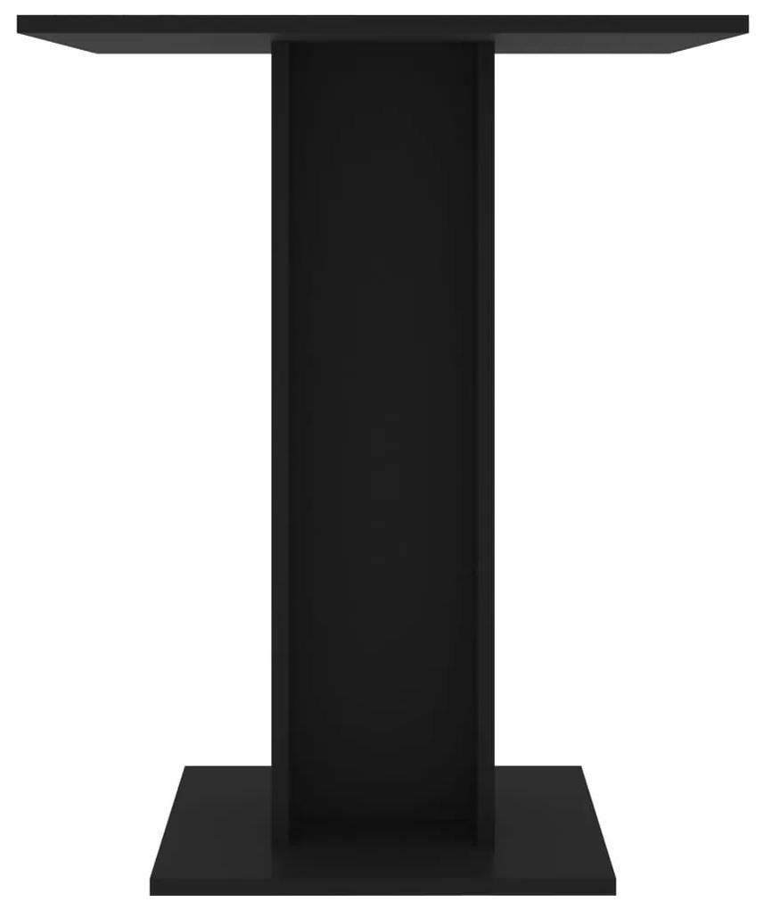 Masă de bistro, negru, 60 x 60 x 75 cm, pal
