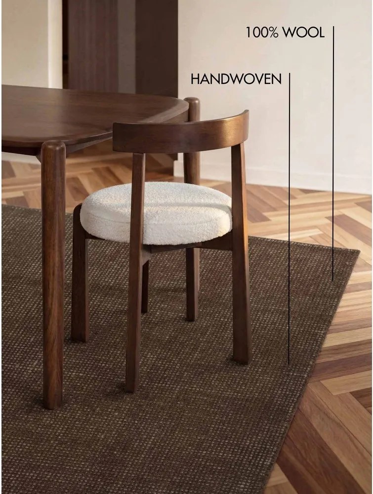 Covor maro țesut manual din lână 160x230 cm Greenwich – Ted Baker