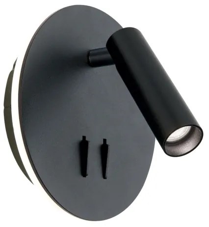 Spot LED de perete Orion WA 2-1467 LENNY LED/6W/230V + LED/3W negru