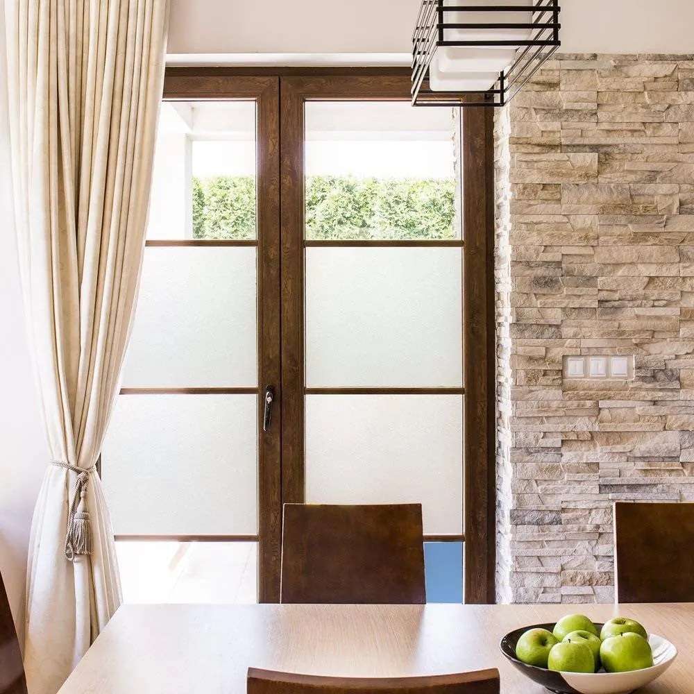 Autocolant mat pentru sticlă cu film protector Ambiance, înălțime 2 m