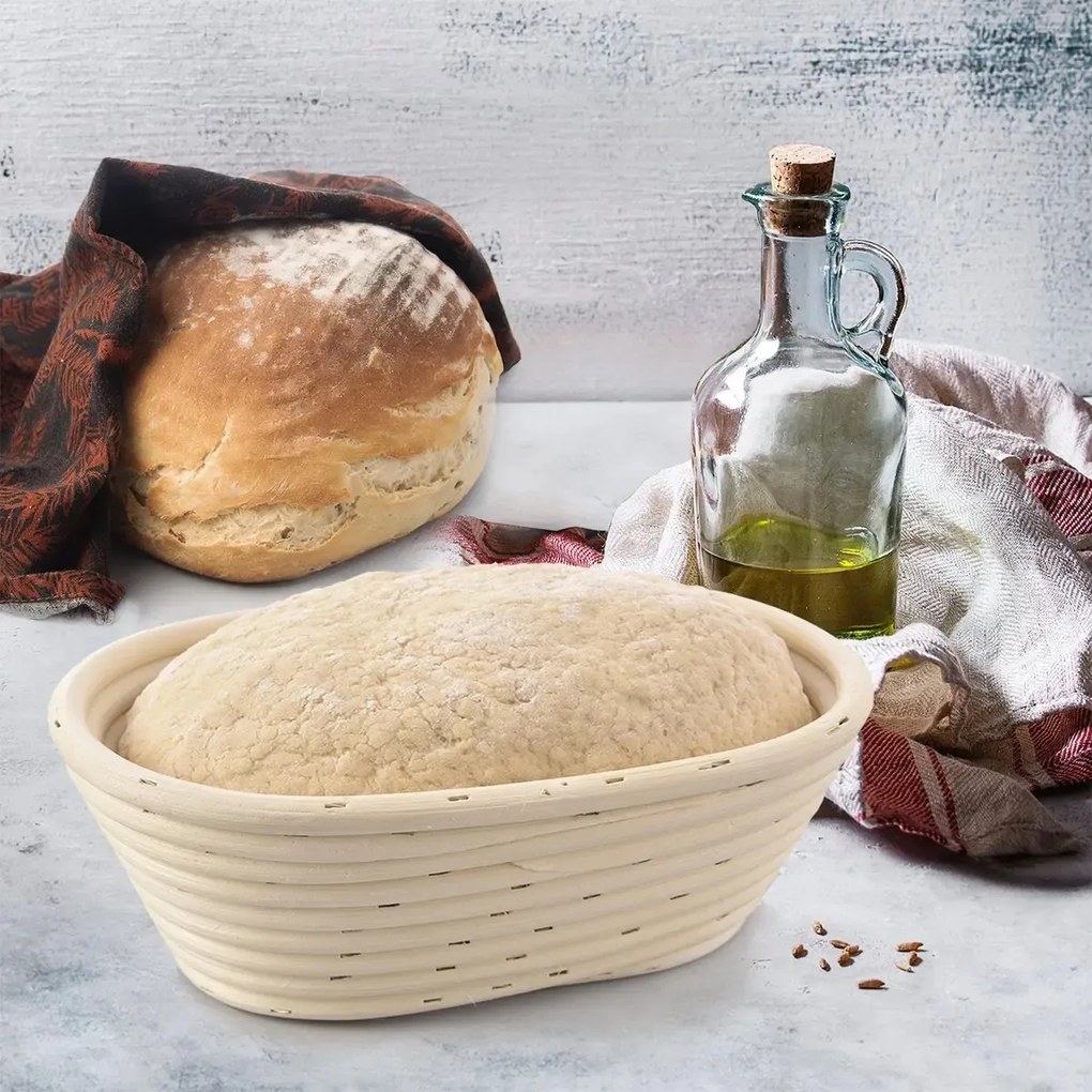 Coș Orion, din ratan, oval, 32 x 15 x 9 cm, L