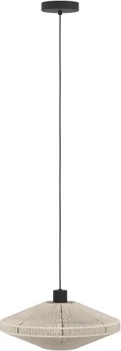 Eglo 43999 - lustră suspendată pe cablu MIDSUMER, 1xE27/40W/230V, crem