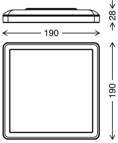 Plafonieră LED SLIM LED/12W/230V Briloner 7153-416