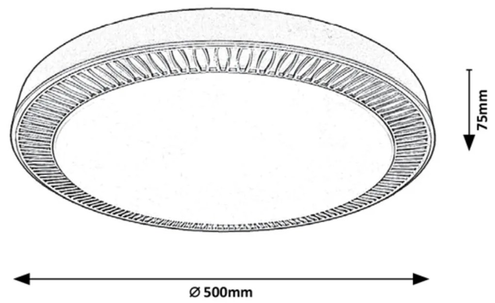 Plafoniera LED cu telecomanda design modern Matea 3000 RX