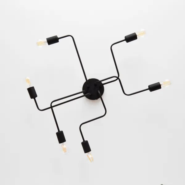 LED Lustră aplicată TUBE 6xE27/15W/230V