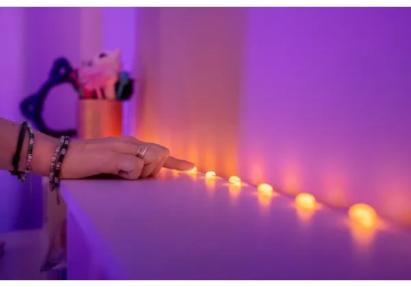 Instalație LED RGB dimabilă de Crăciun 200xLED 14 m USB Wi-Fi Twinkly TWKH200RGB-G