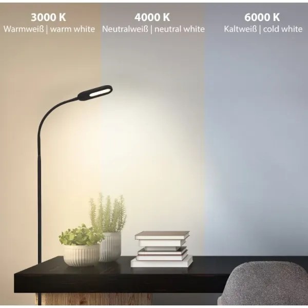 Lampadar LED flexibil dimabil Briloner 1297-015 LED/6,6W/230V