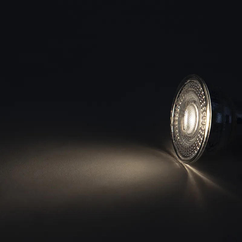 Set de 5 becuri LED GU10 cu 3 trepte de intensitate reglabile 6W 260 lm 2700K