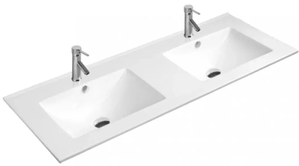 Dulap de bază Porto 120 cu lavoar alb-stejar sonoma